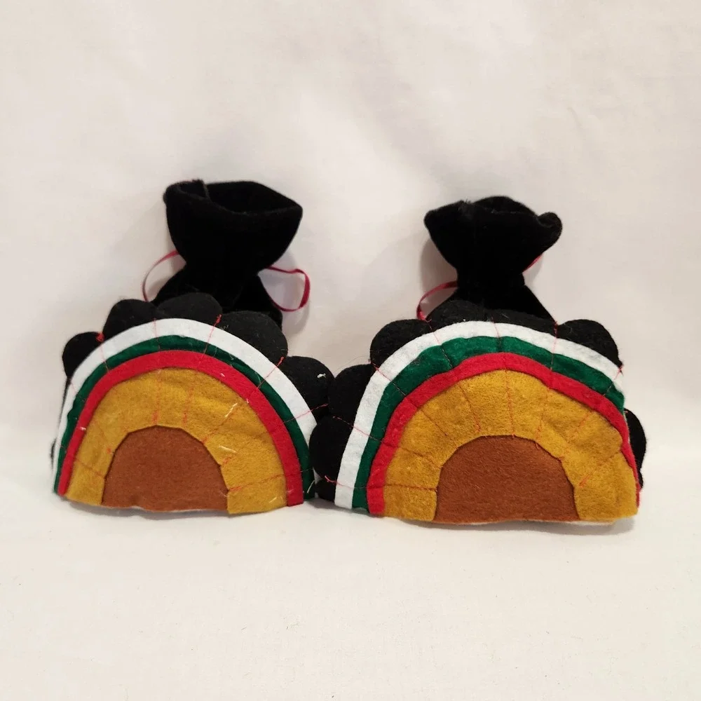 12pc Thanksgiving Turkey Treat Bags Felt Pilgrim Hat Holiday‎ Party Favors Brown